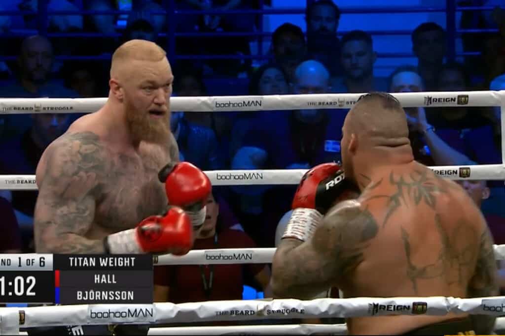 Thor Defeats Eddie Hall In Worlds Strongest Boxing Match - Gymfluencers