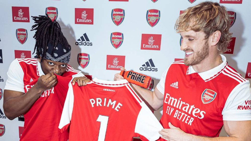 KSI & Logan Paul's Prime Drink Signs Partnership With Arsenal
