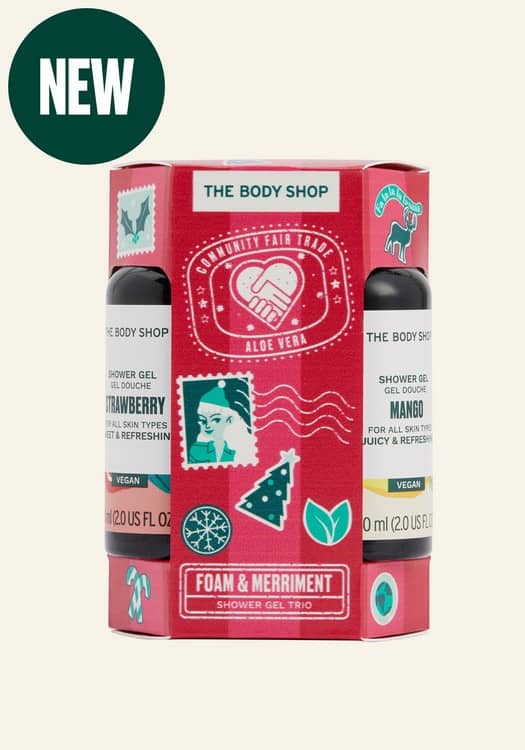 The Body Shop Foam and Merriment Shower Gel Trio