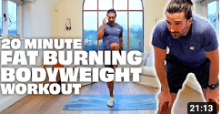 The body coach shares 20-minute fat burning routine