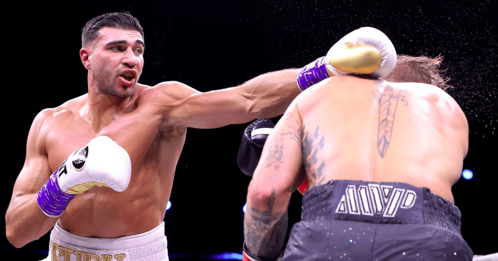 tommy fury defeats jake paul