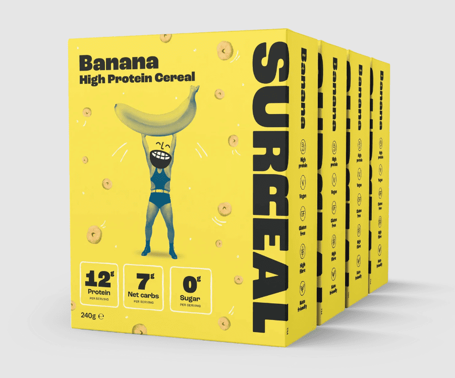 Surreal Launch Limited Edition Banana Flavour Cereal Gymfluencers 9734