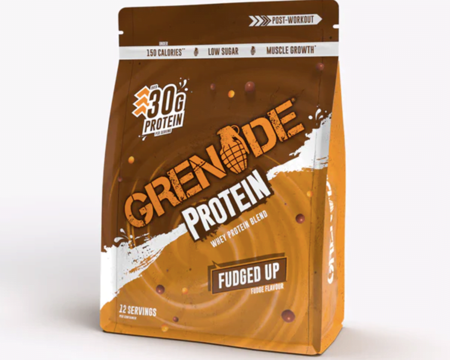 grenade fudged up protein powder