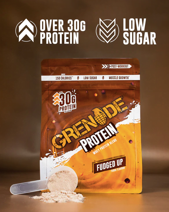 grenade fudged up protein powder