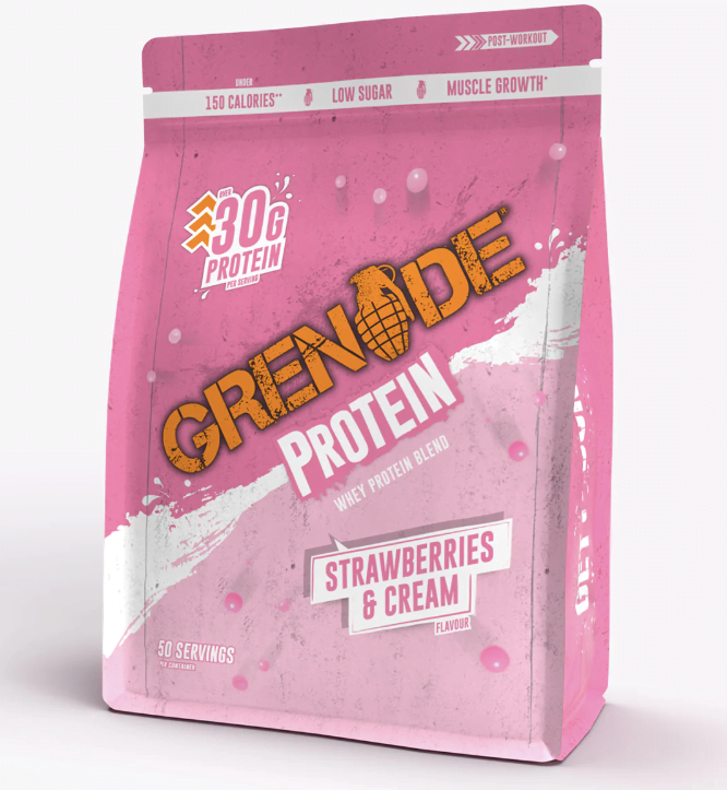 grenade protein powder strawberry and cream
