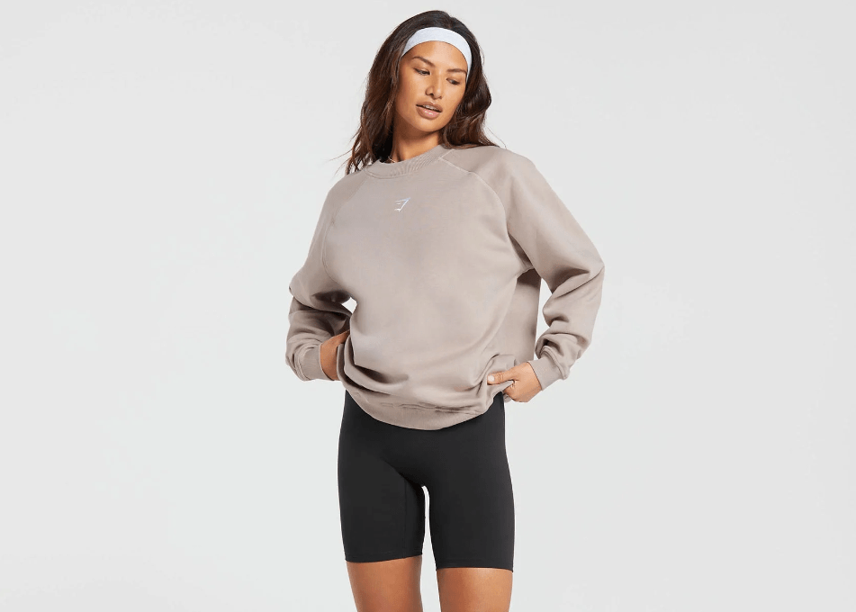 oversized fleece sweatshirt