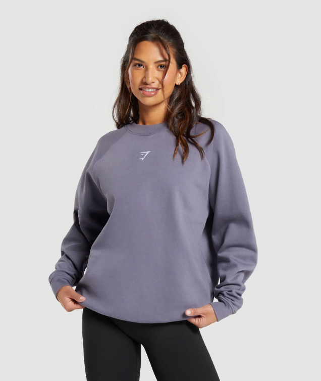 gymshark oversized fleece sweatshirt
