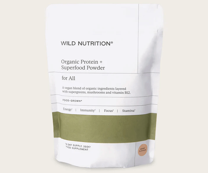 wild nutrition organic protein + superfood powder