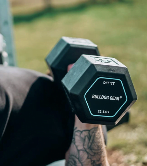 bulldog gear hex dumbbells