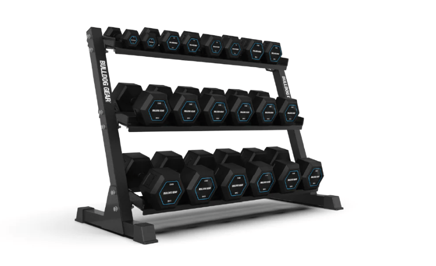 bulldog gear hex dumbel storage rack