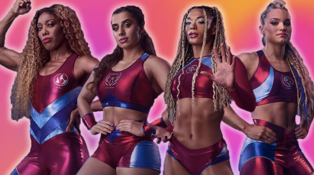 female cast of gladiators tv 2024