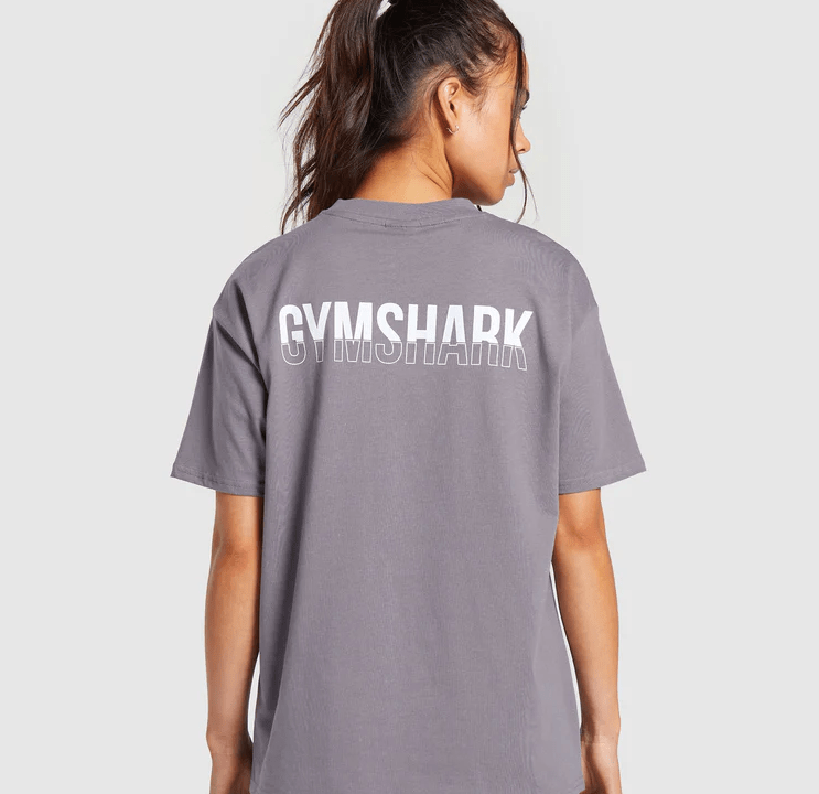 gymshark fraction oversized tshirt's style