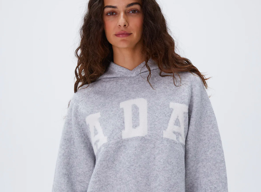 adanola ADA Oversized Knit Hoodie