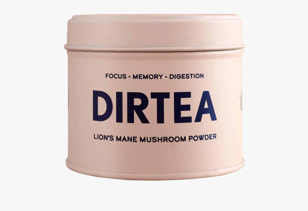 dirtea lion's mane mushroom