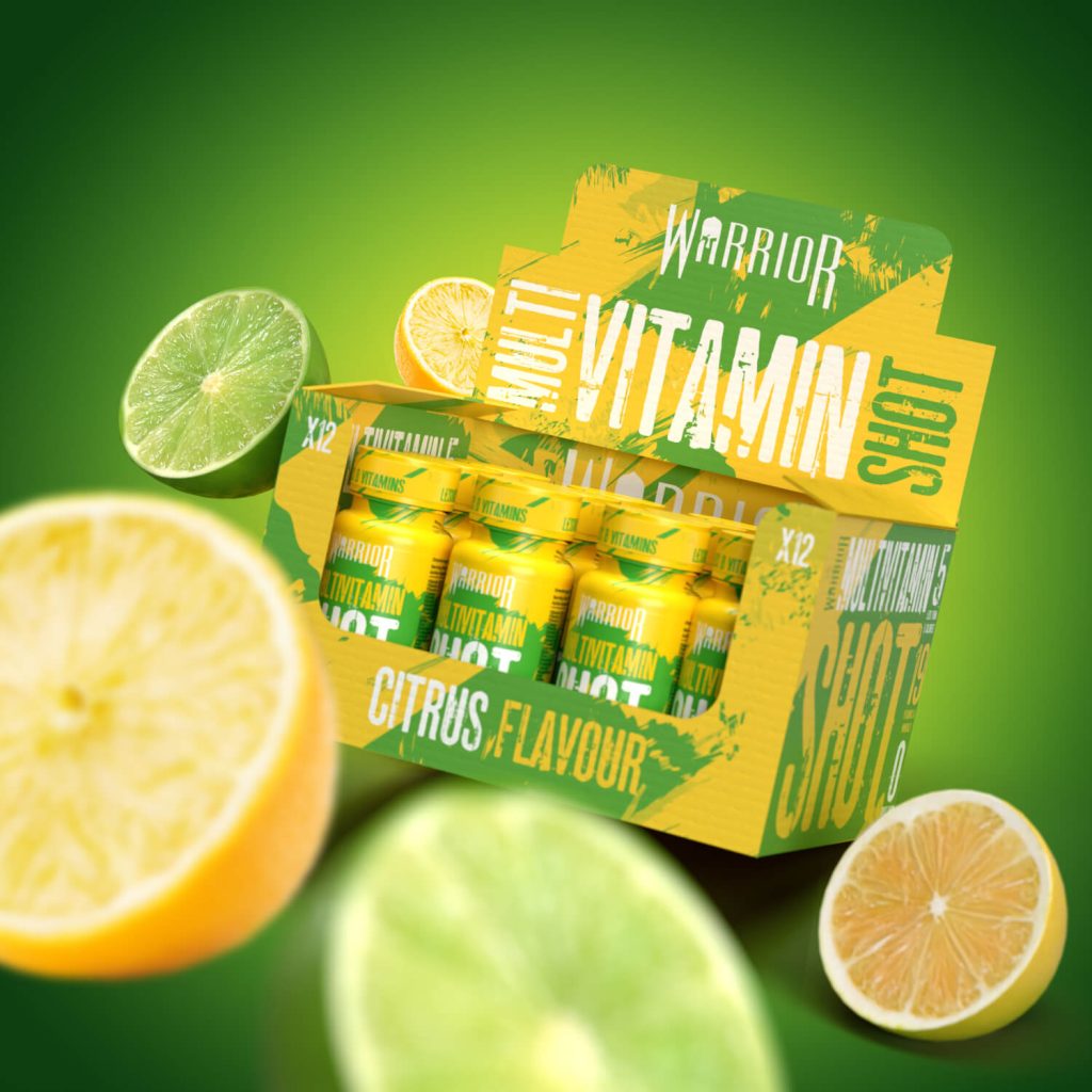 warrior vitamin shots - citrus flavor