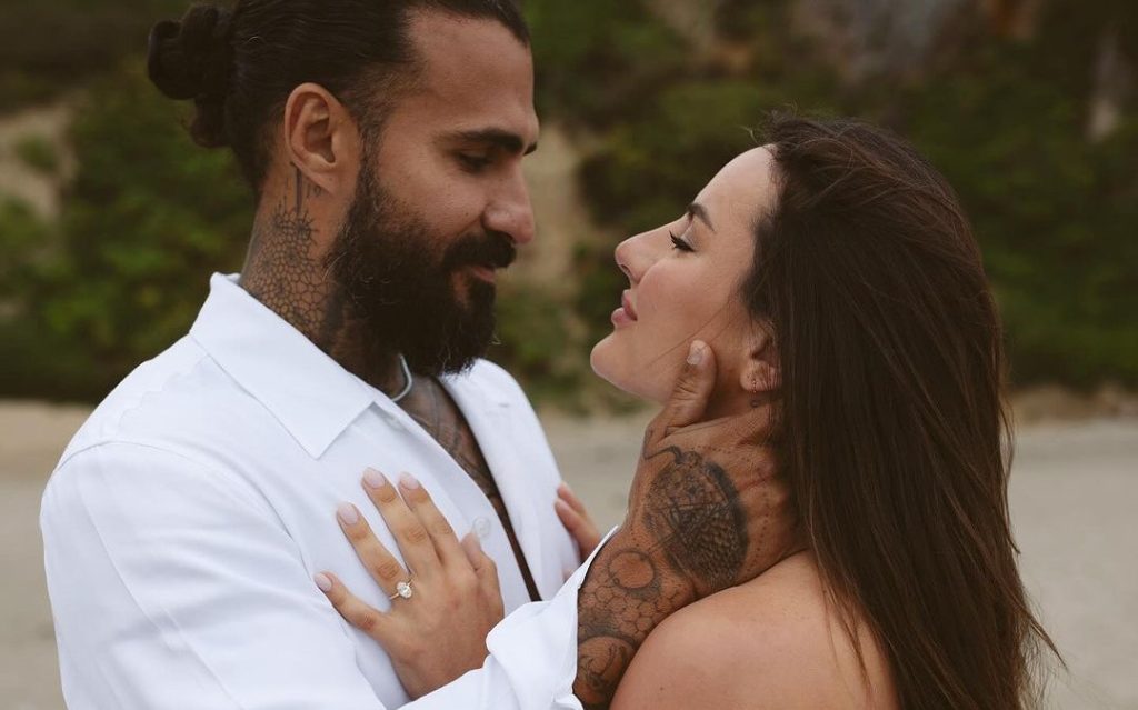 krissy cela and vik strong engaged