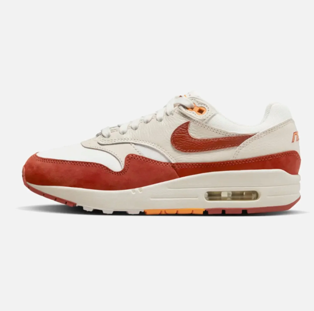 10% off Sneakers Outlet Women's Nike Air Max 1 LX Rugged Orange Discount Code