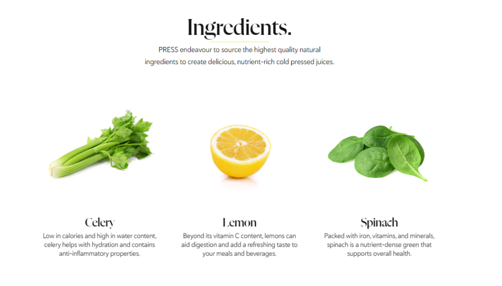 PRESS Daily Celery 4-Week Meal Plan