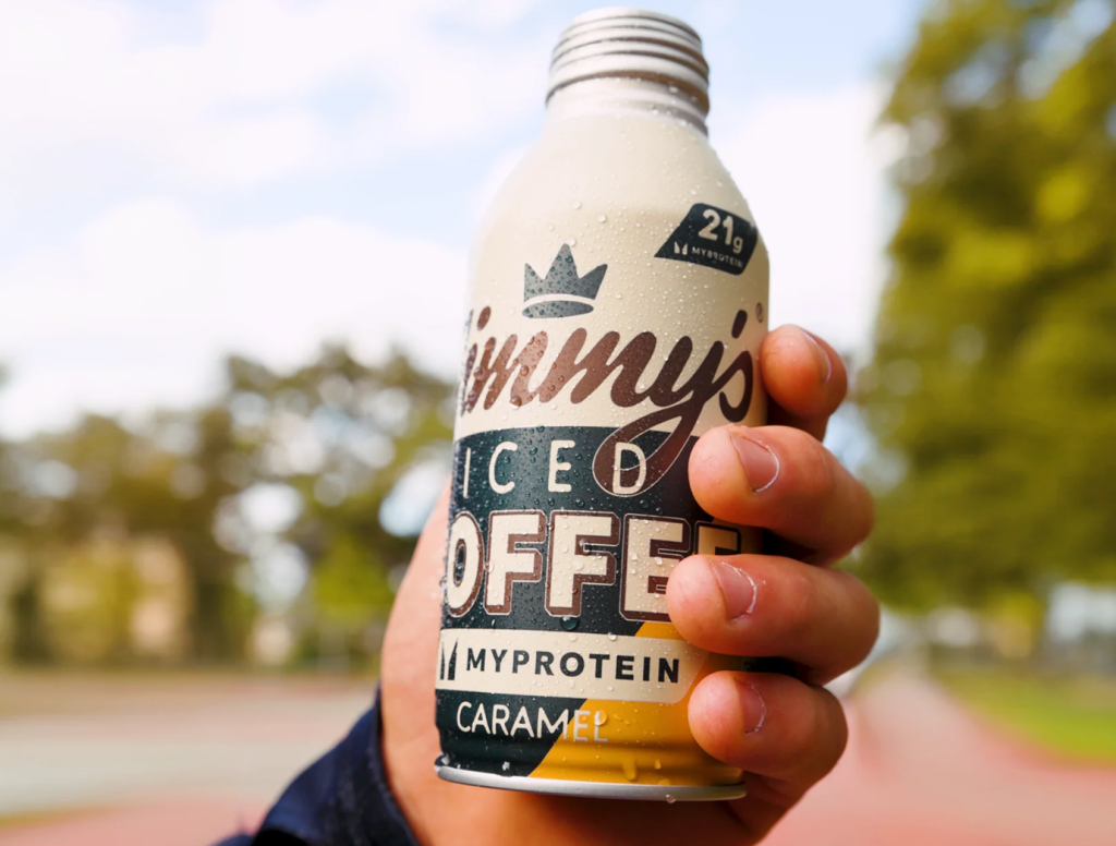 Jimmy's Big MyProtein Caramel BottleCan