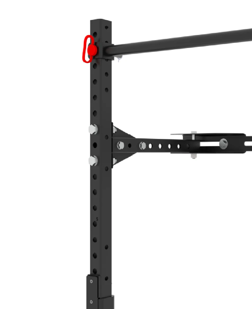 Bulldog Gear's Wall Mounted Folding Gym Rack