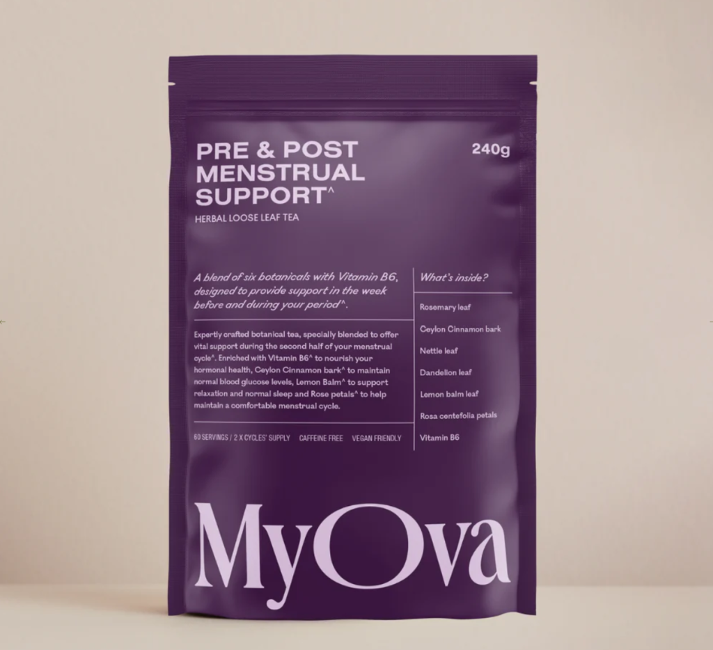 MyOva’s Pre + Post Menstrual Botanical Tea