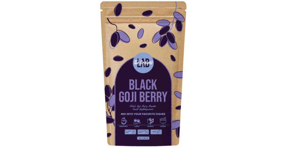 black goji berry powder