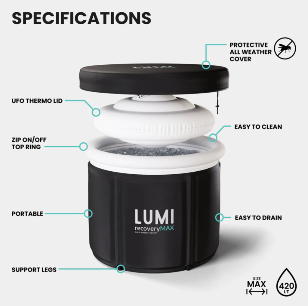 Lumi's Recovery Max Ice Bath