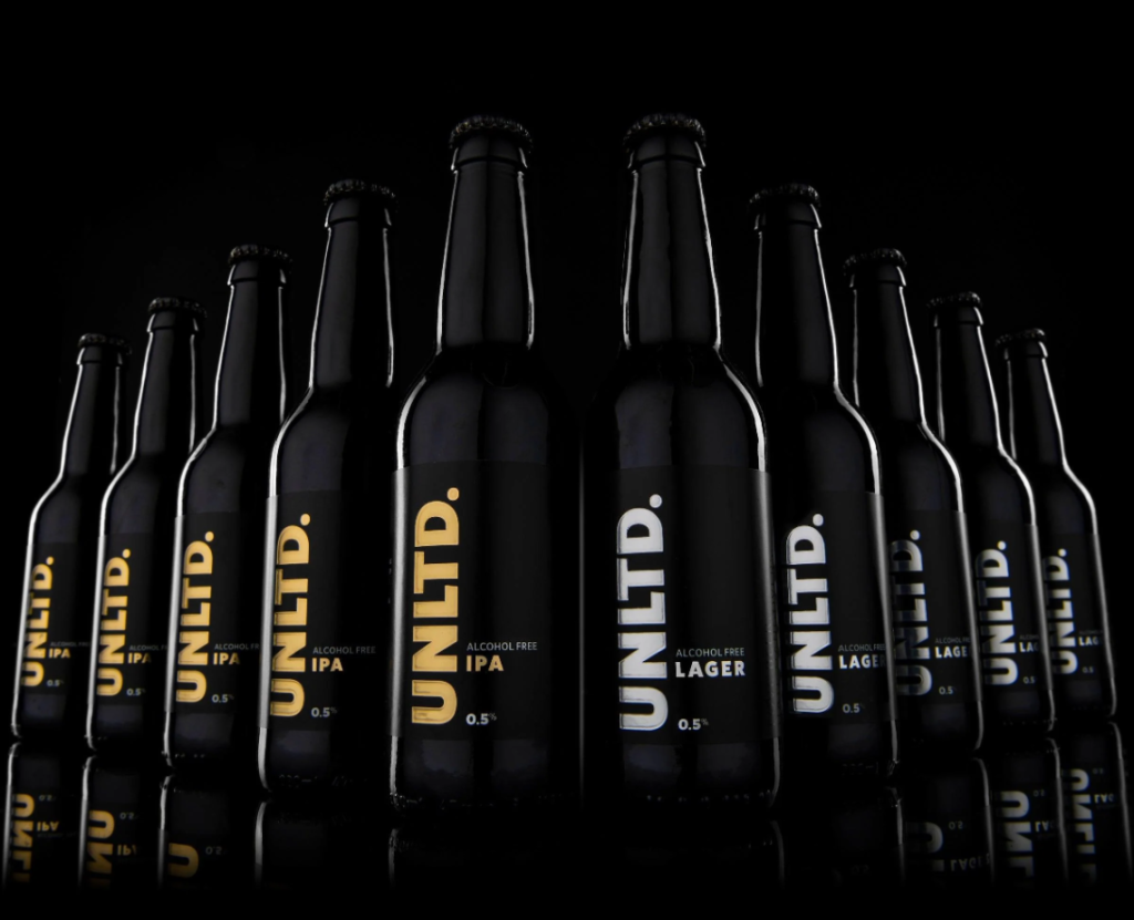 alcohol free UNLTD mixed case beer