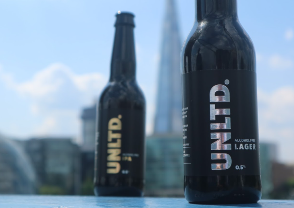 Person choosing the alcohol-free beer gift set

