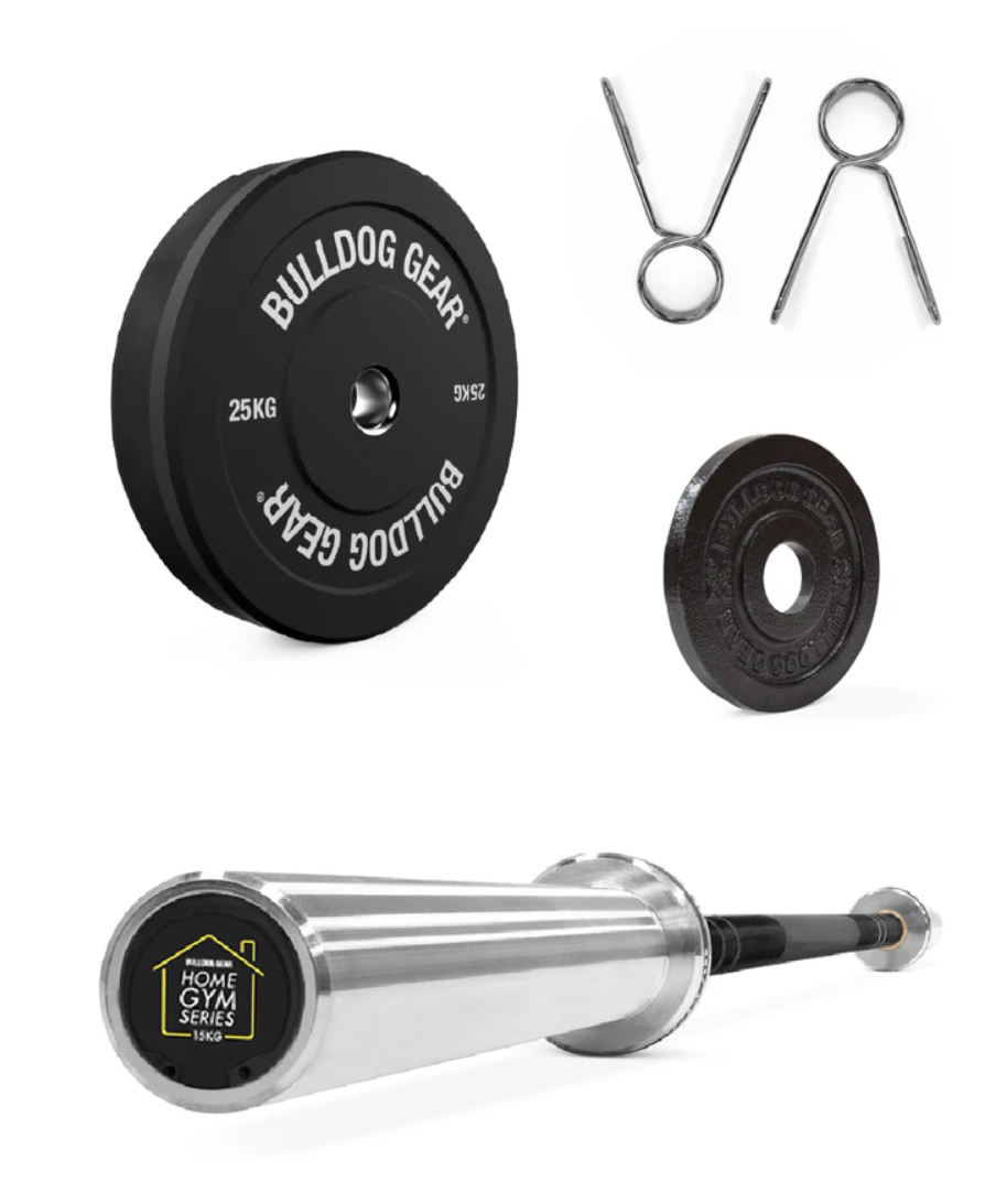 10% Off Bulldog Gear Women's 15kg Barbell & Bumper Plate Home Gym Bundle Discount Code