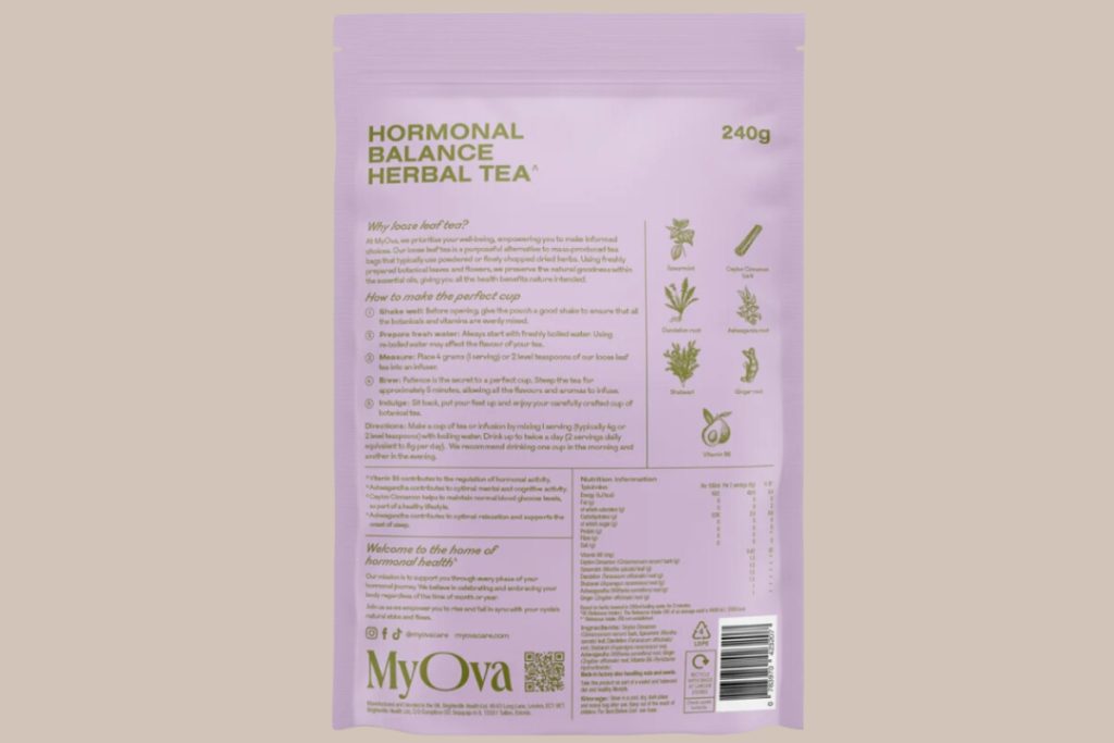 myova hormonal balance tea