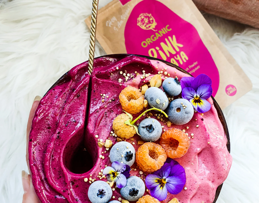 organic pink pitaya powder