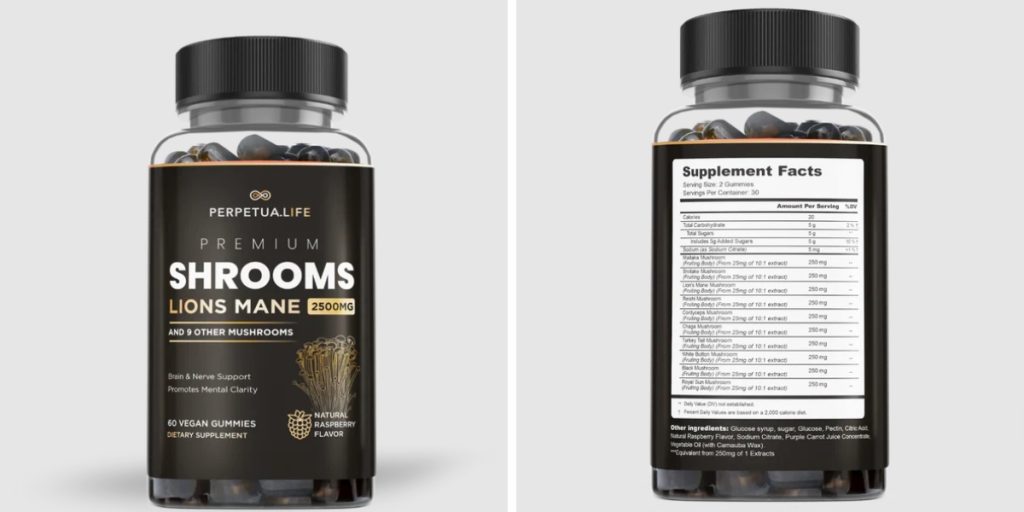 perpetua life uk lions mane gummies