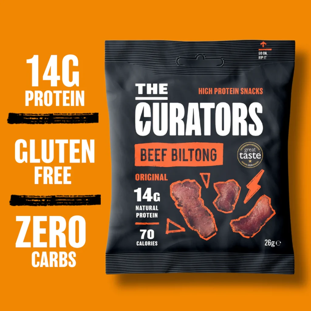 The Curators' Biltong high-protein snack