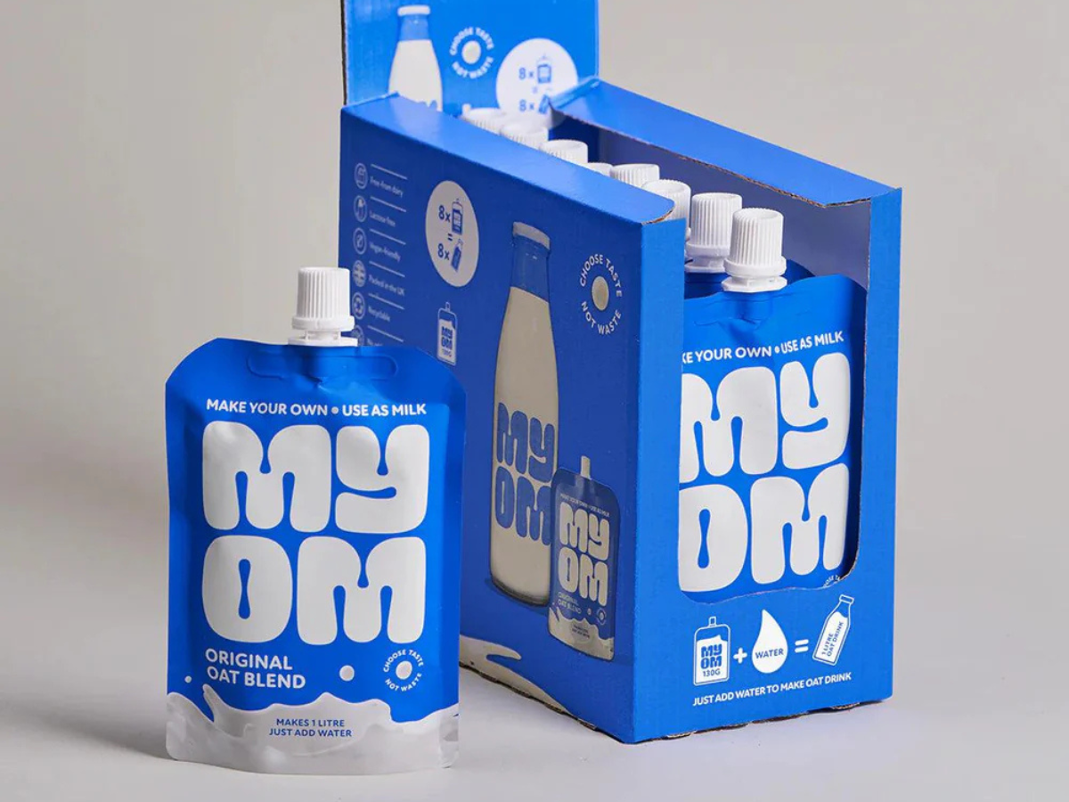 MYOM Original Oat Milk travel pouches
