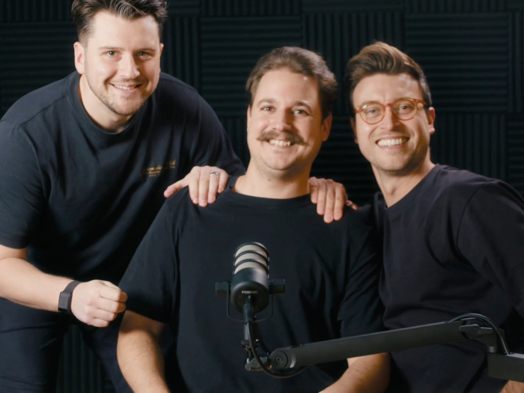 Michael Brennan, Max Agace and Will Richards of Bob: A world-first men's body wash