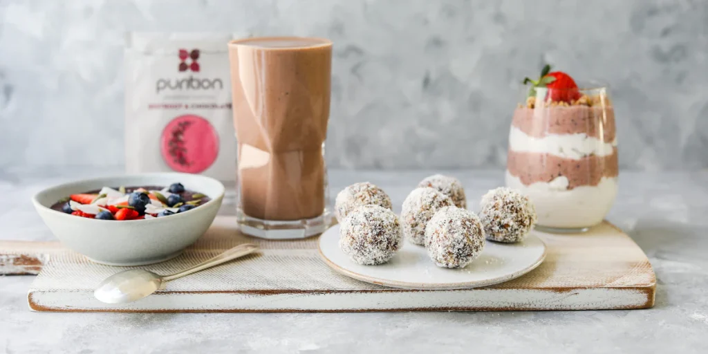 Purition's low carb protein shakes