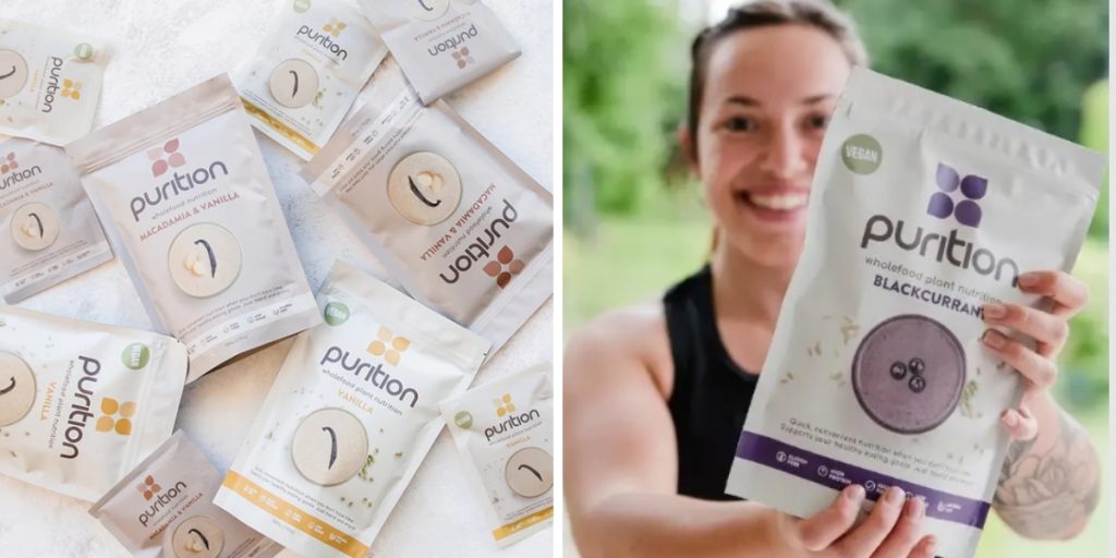 Purition's on-the-go protein pouches