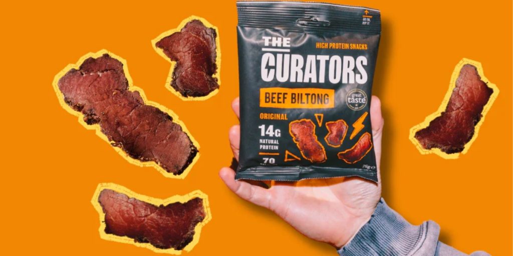 The Curators' Biltong high-protein snack
