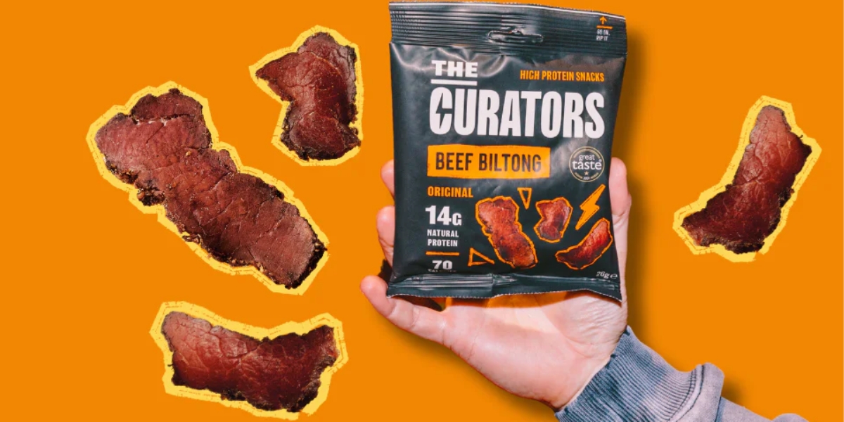 The Curators' Biltong high-protein snack