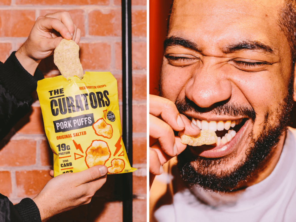 The Curators' low-calorie crunchy snacks