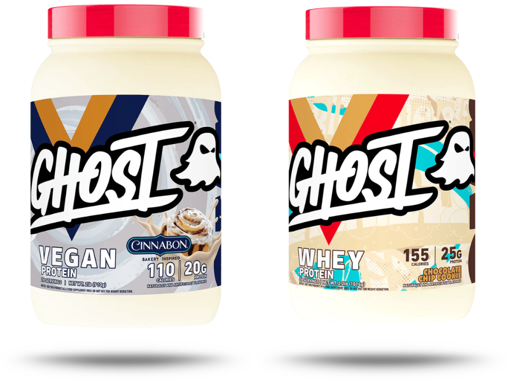 GHOST Whey Protein & GHOST Vegan