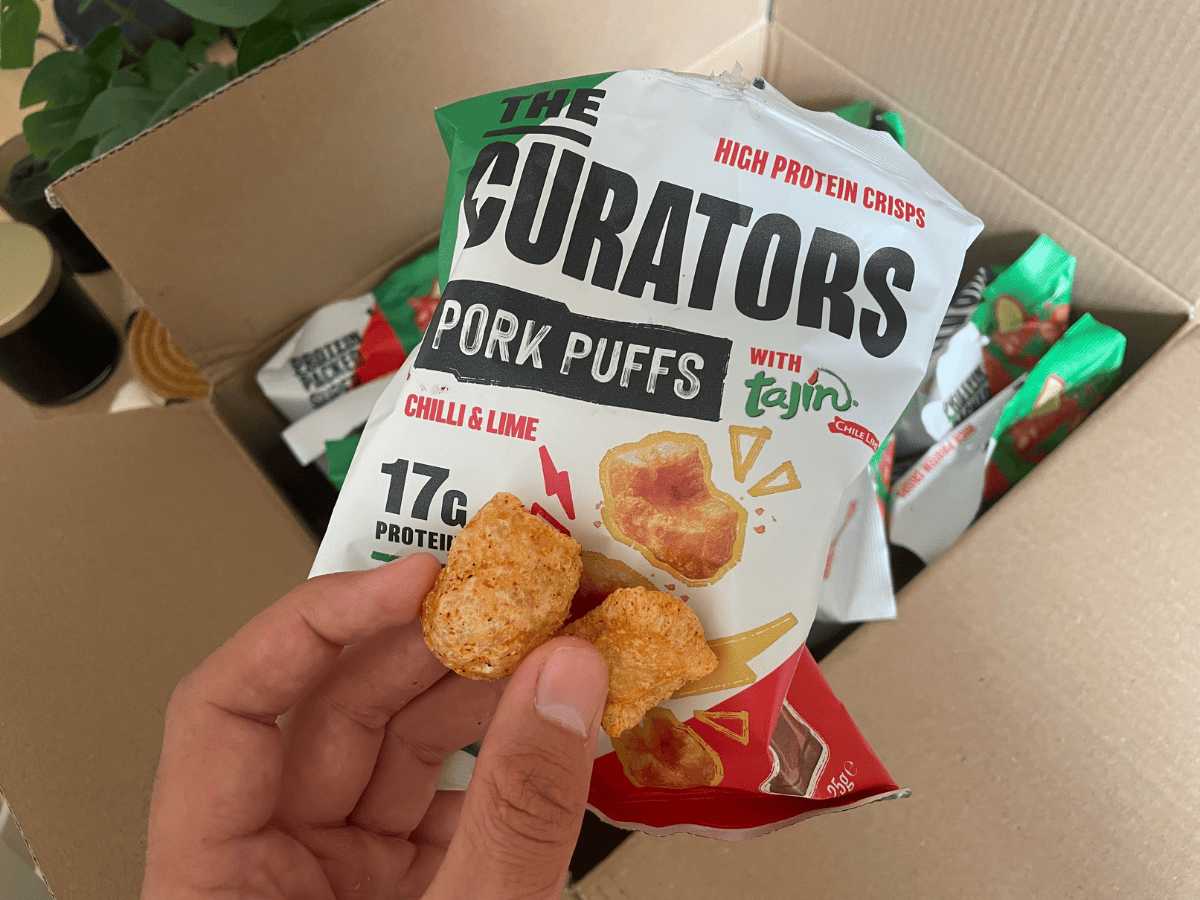 Reviewing The Curators' Tajín Pork Puffs