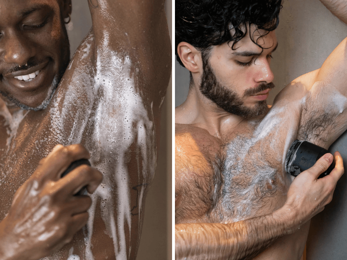 Bob's pH-balanced soap in use