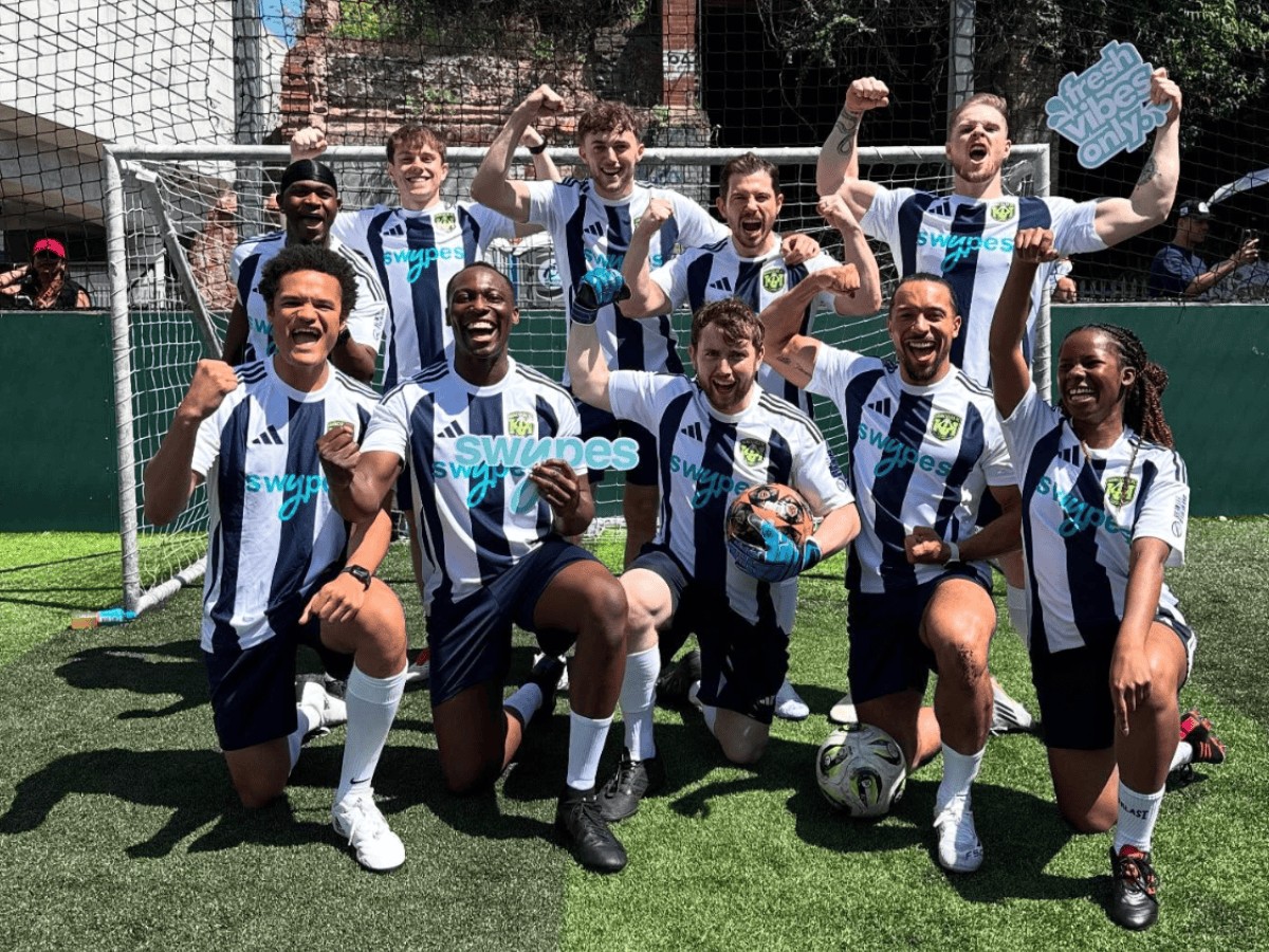 Swypes on the shirts of Disney's Hercules FC