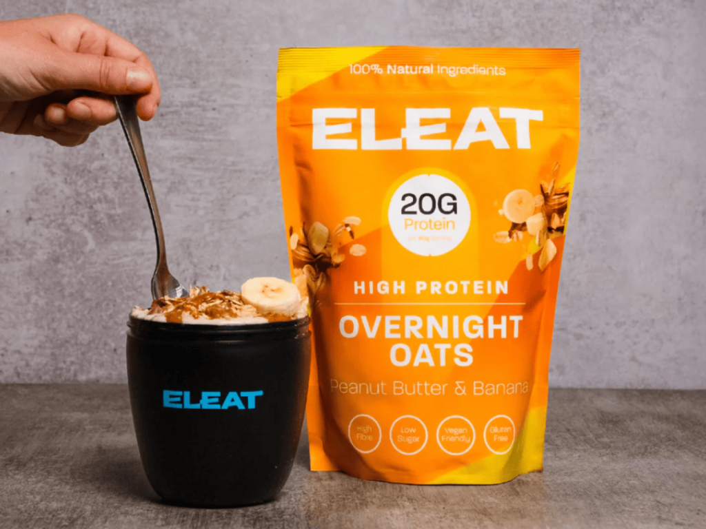 ELEAT Peanut Butter & Banana Overnight Oats
