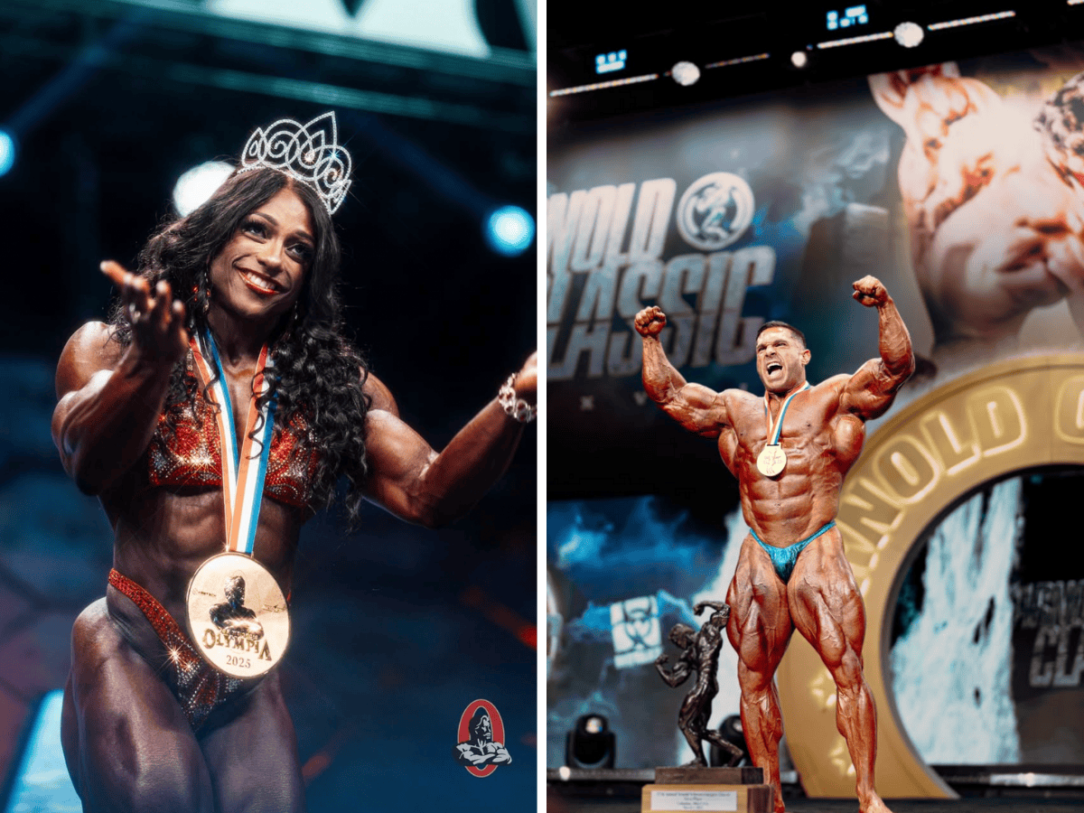 Olympia Results: Andrea Shaw and Derek Lunsford Celebrating Their Wins