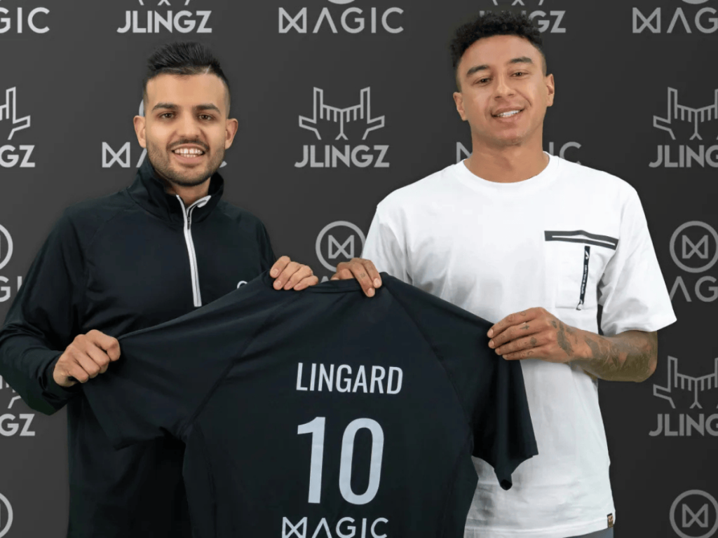 Jesse Lingard (right) Joins MAGIC AI