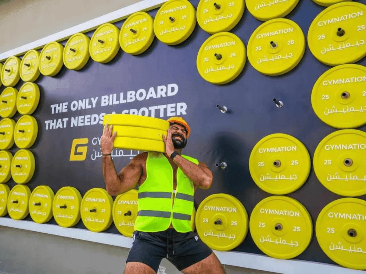 One-Tonne Billboard Erected For New GymNation Strongman Class