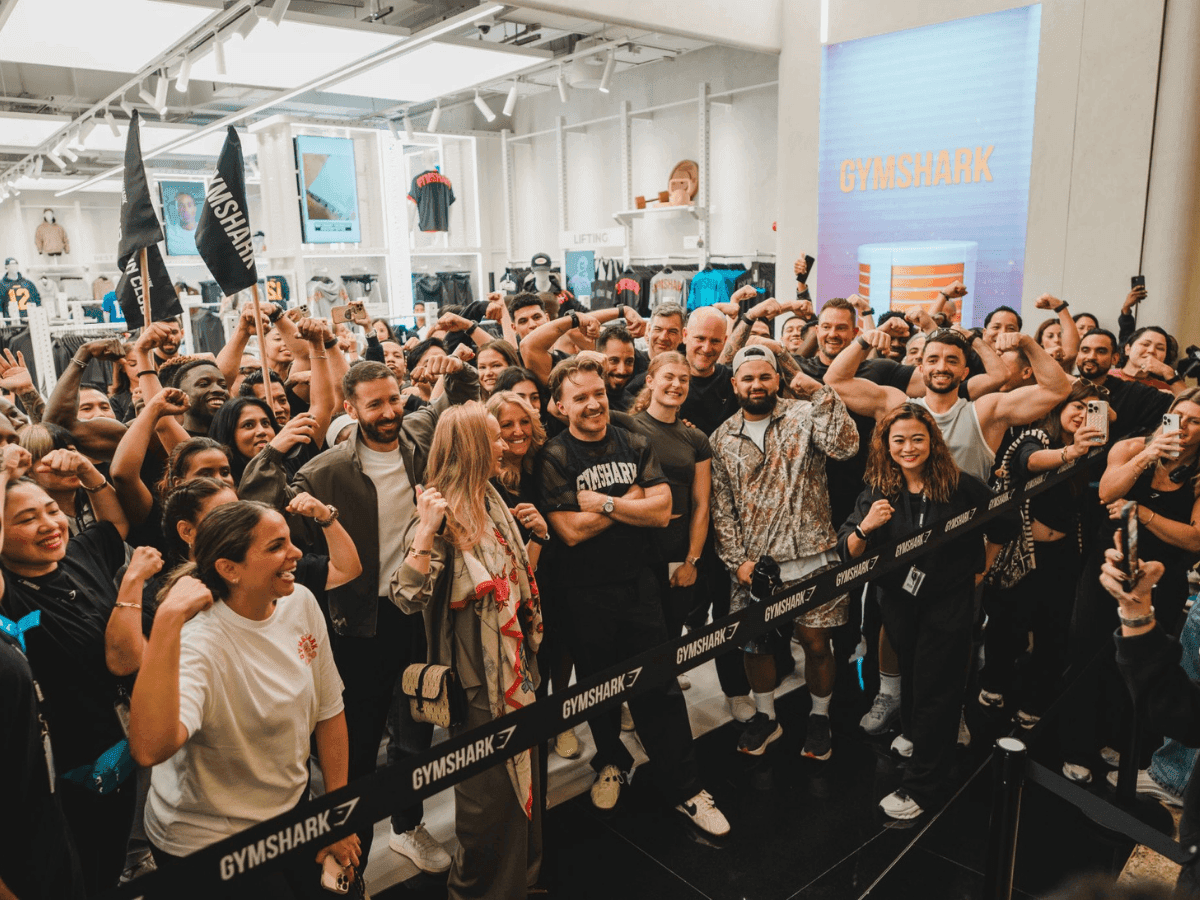 Crowds gather for Gymshark Mall of the Emirates opening